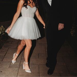 Wtoo by Watters Maeve Strapless Embellished Corset Mini Dress